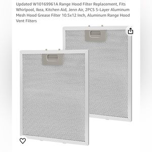 Range hood filter replacement